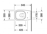 PACK INODORO SUSPENDIDO D-CODE DURAVIT